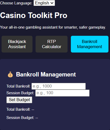 Casino Toolkit Pro Responsible Betting Tools 3 LayaliLuck_casino toolkit pro Bankroll Management